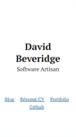 Mobile Screenshot of davidbeveridge.net
