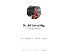 Tablet Screenshot of davidbeveridge.net